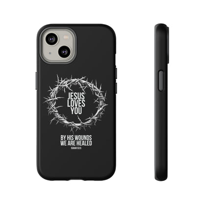 Jesus Loves You (Crown Of Thorns) Phone Case