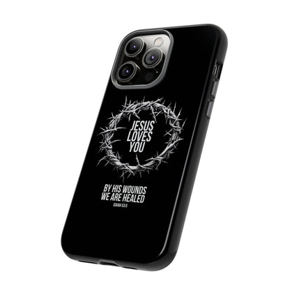 Jesus Loves You (Crown Of Thorns) Phone Case