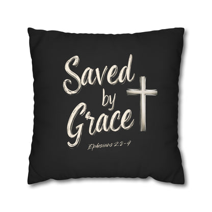 Saved by Grace Square Pillowcase