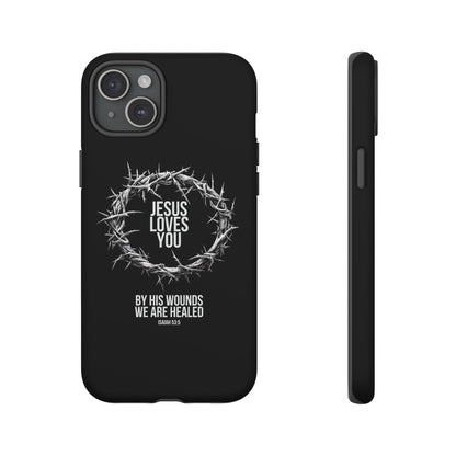 Jesus Loves You (Crown Of Thorns) Phone Case