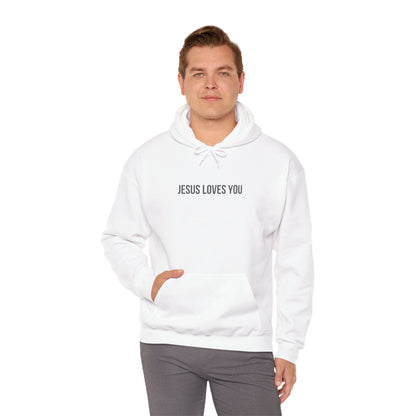 Jesus Loves You (Floral Wreath) Heavy Hoodie