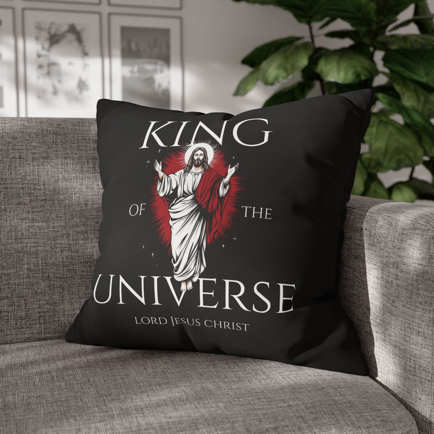 King Of The Universe Square Pillowcase