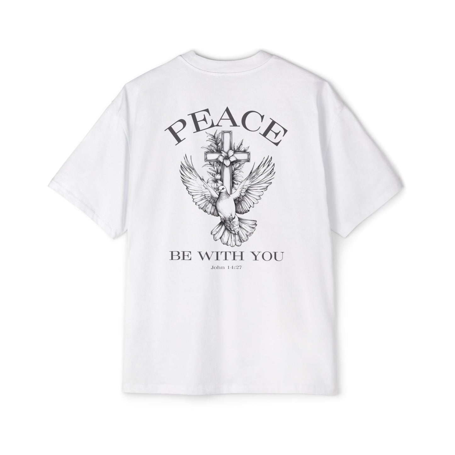 Peace Be With You Oversized Tee