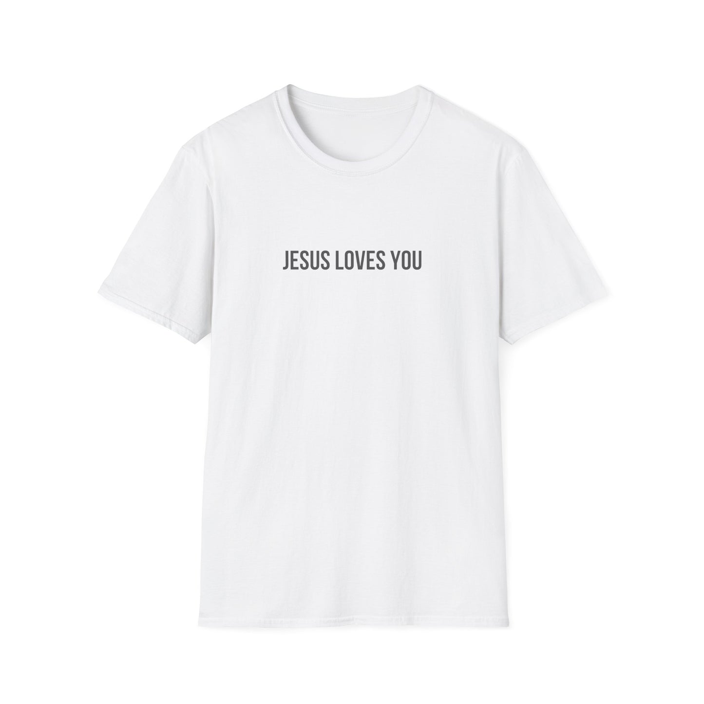 Jesus Loves You (Floral Wreath) Softstyle Tee