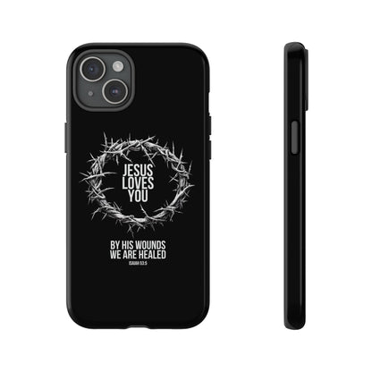 Jesus Loves You (Crown Of Thorns) Phone Case