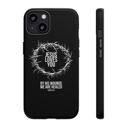 Jesus Loves You (Crown Of Thorns) Phone Case