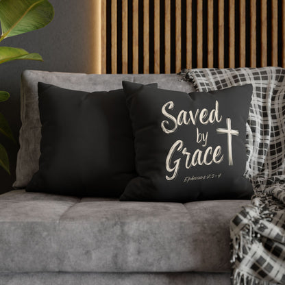Saved by Grace Square Pillowcase