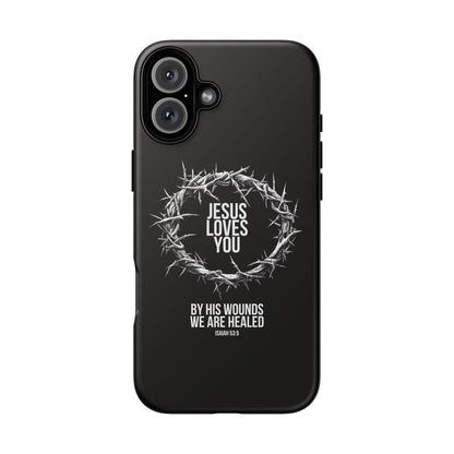 Jesus Loves You (Crown Of Thorns) Phone Case