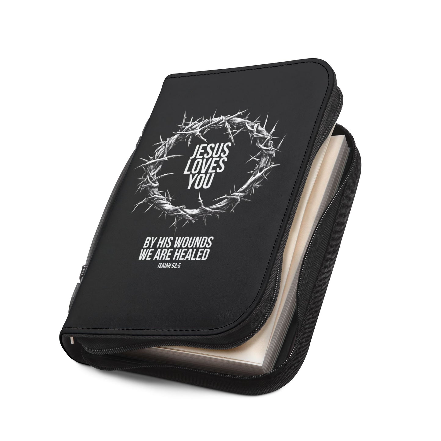 Jesus Loves You (Crown Of Thorns) Bible Cover