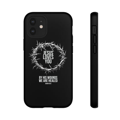 Jesus Loves You (Crown Of Thorns) Phone Case