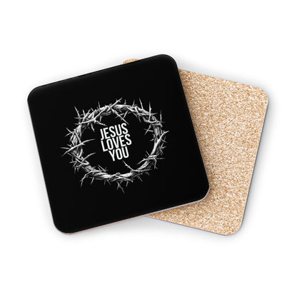 Jesus Loves You (Crown Of Thorns) Coaster
