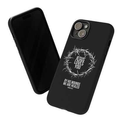 Jesus Loves You (Crown Of Thorns) Phone Case