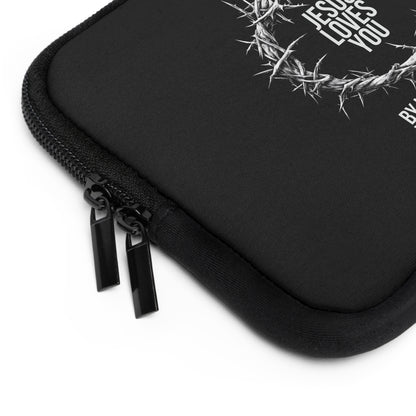Jesus Loves You (Crown Of Thorns) Laptop Sleeve