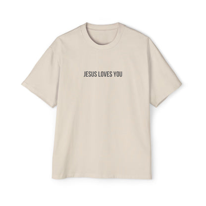 Jesus Loves You (Floral Wreath) Oversized Tee