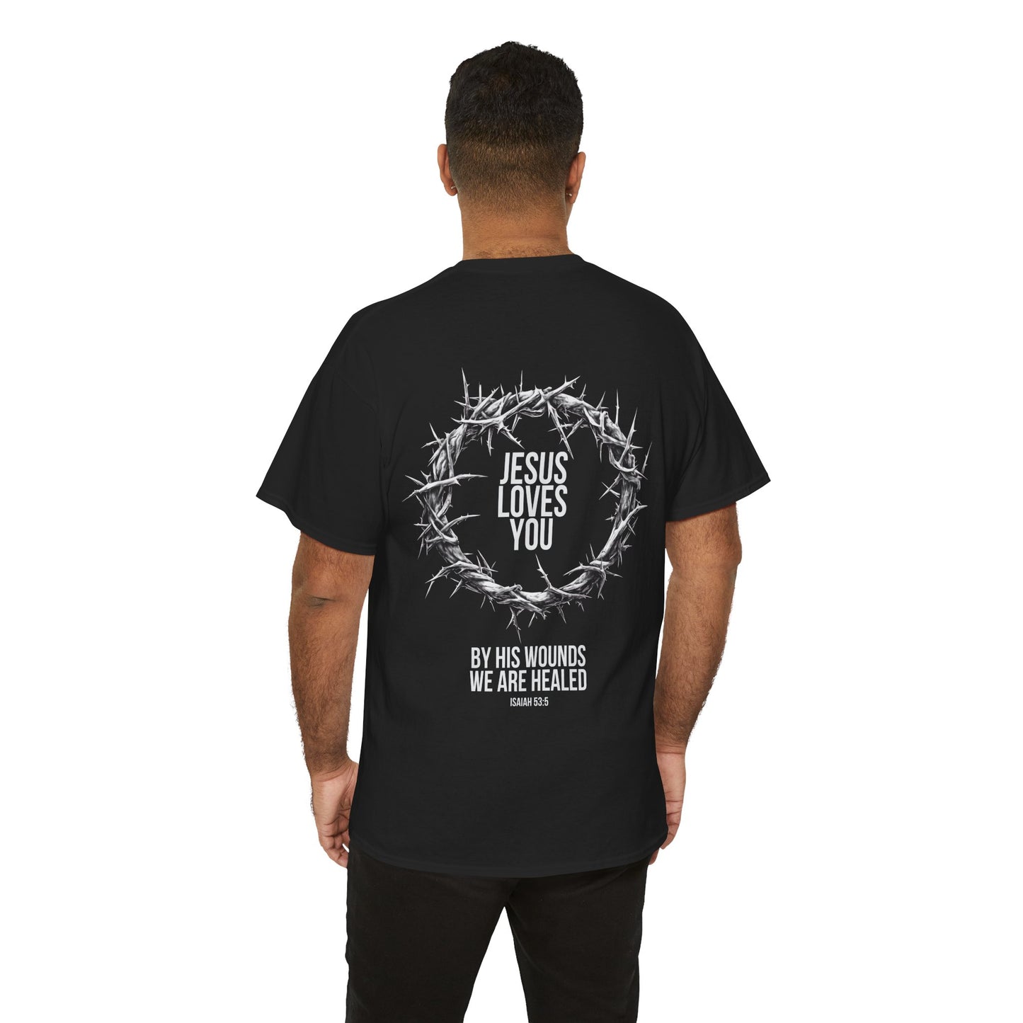 Jesus Loves You (Crown Of Thorns) Heavy Tee