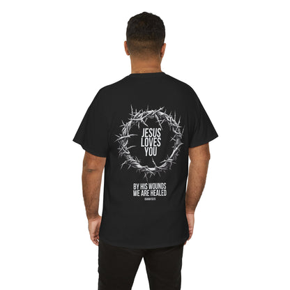 Jesus Loves You (Crown Of Thorns) Heavy Tee