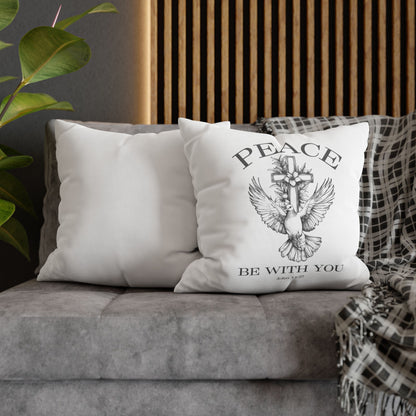 Peace Be With You Square Pillowcase