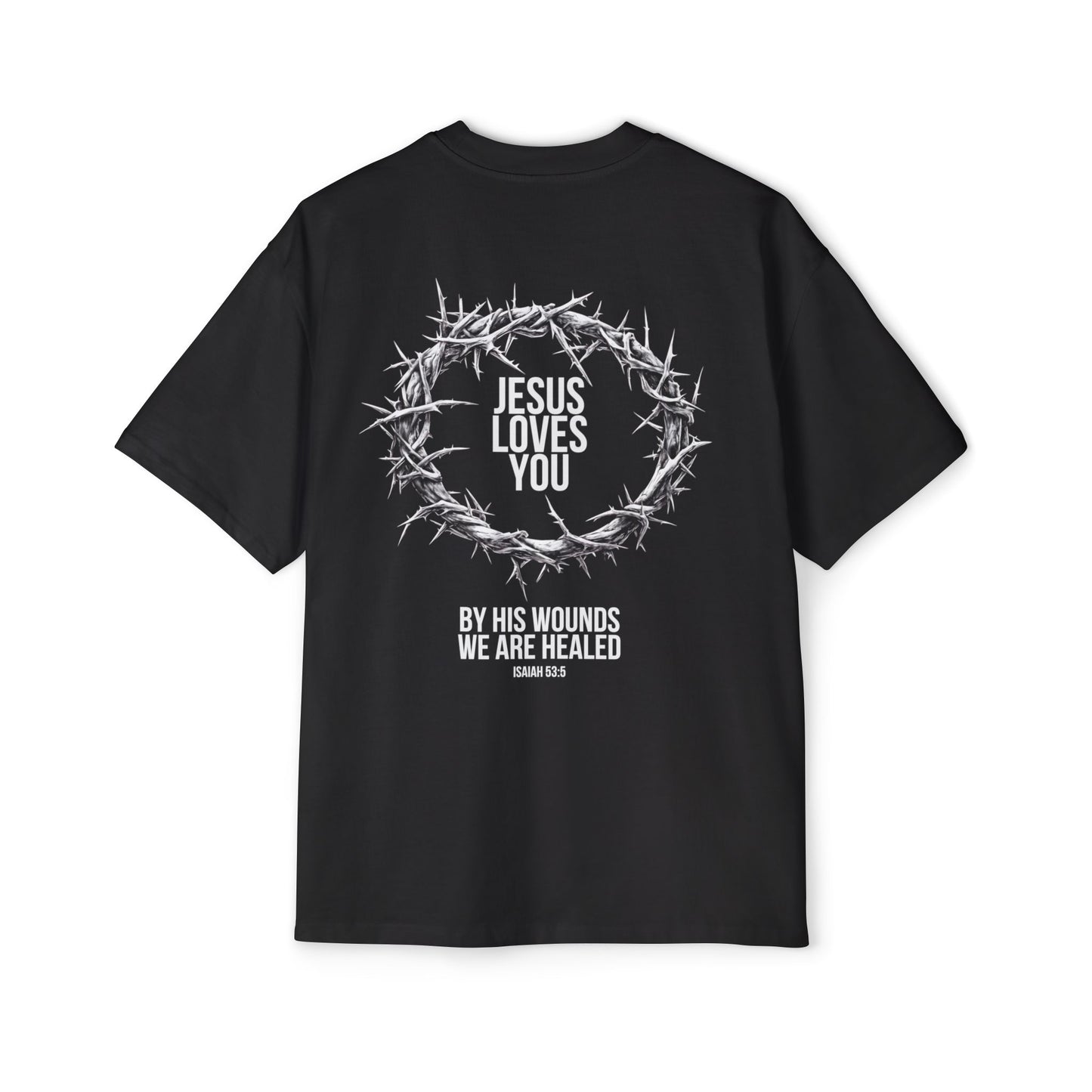 Jesus Loves You (Crown Of Thorns) Oversized Tee
