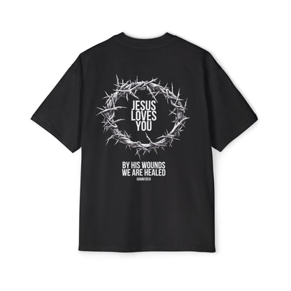Jesus Loves You (Crown Of Thorns) Oversized Tee