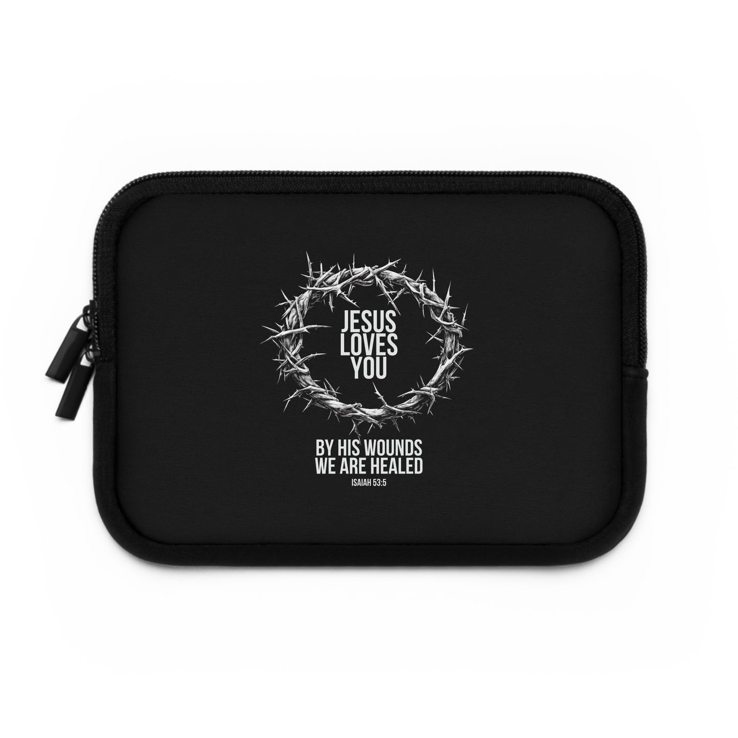 Jesus Loves You (Crown Of Thorns) Laptop Sleeve