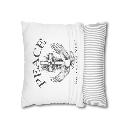 Peace Be With You Square Pillowcase