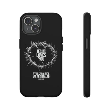 Jesus Loves You (Crown Of Thorns) Phone Case