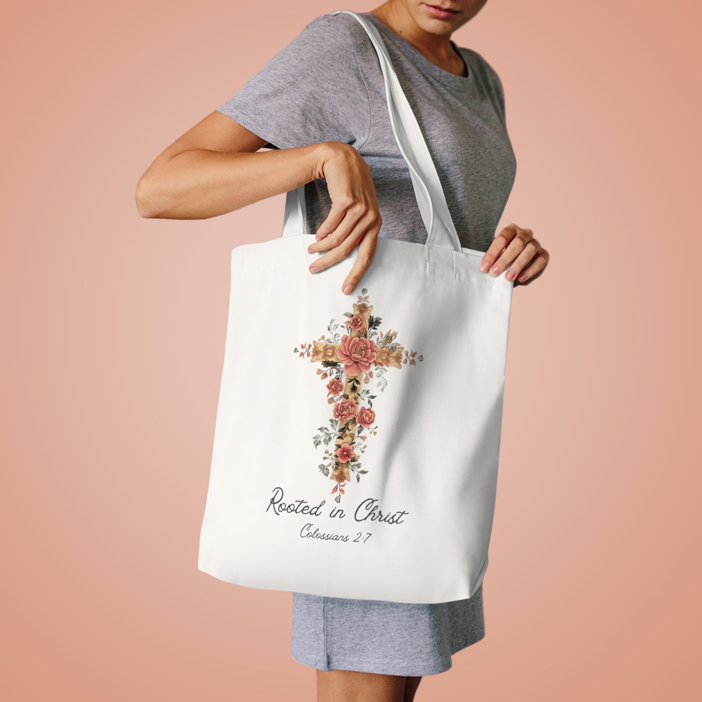 Rooted In Christ Tote Bag