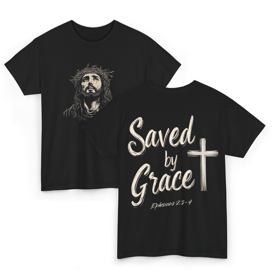 Saved by Grace Heavy Tee