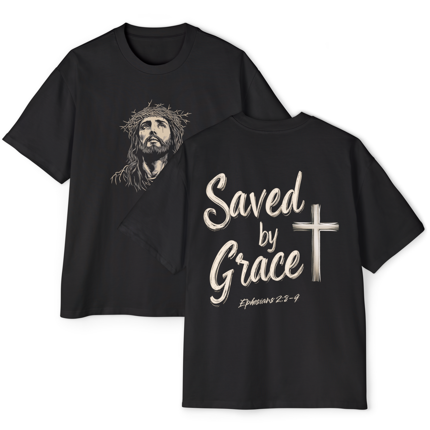 Saved by Grace Oversized Tee