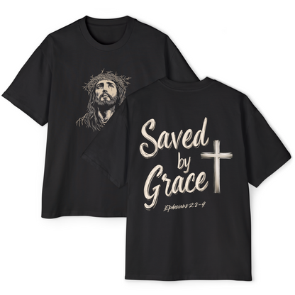 Saved by Grace Oversized Tee