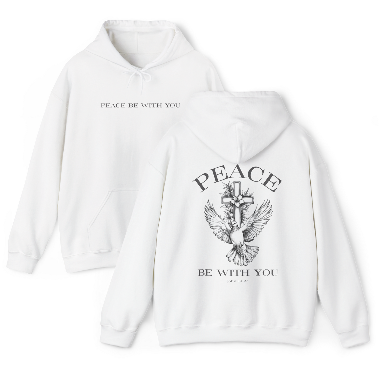 Peace Be With You Heavy Hoodie
