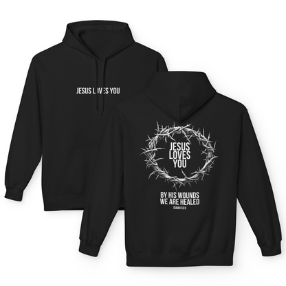 Jesus Loves You (Crown Of Thorns) Softstyle Hoodie