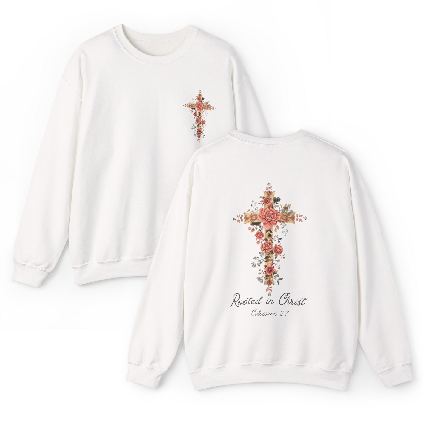 Rooted In Christ Crewneck Sweatshirt