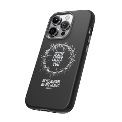 Jesus Loves You (Crown Of Thorns) Phone Case
