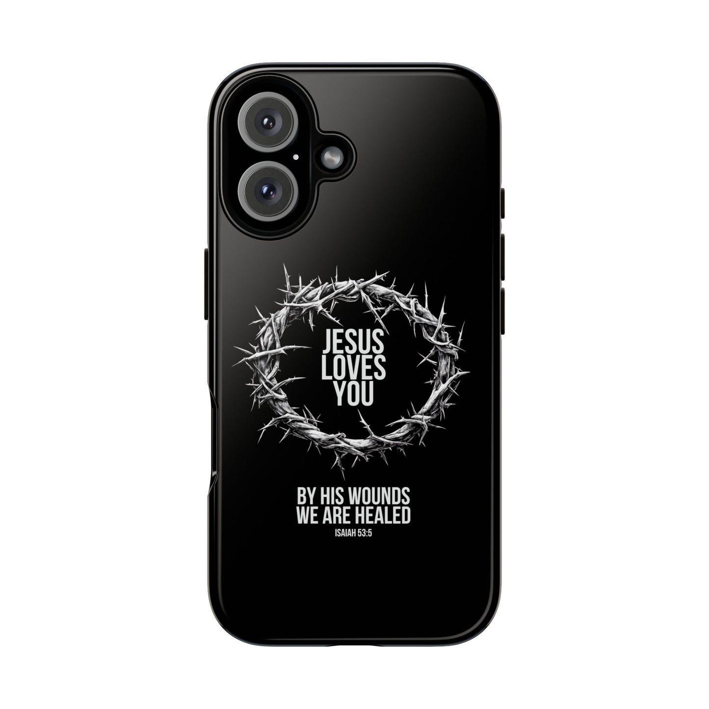 Jesus Loves You (Crown Of Thorns) Phone Case