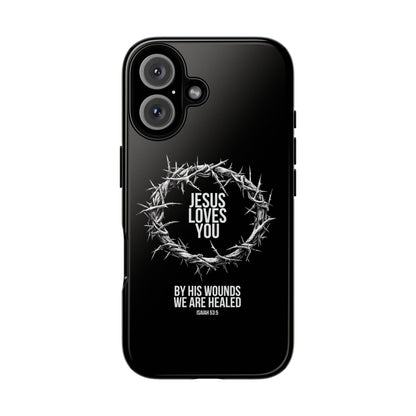 Jesus Loves You (Crown Of Thorns) Phone Case