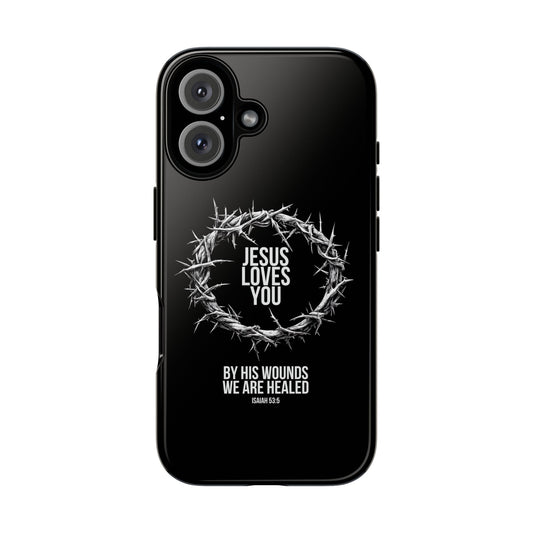 Jesus Loves You (Crown Of Thorns) Phone Case