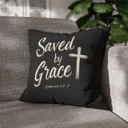 Saved by Grace Square Pillowcase