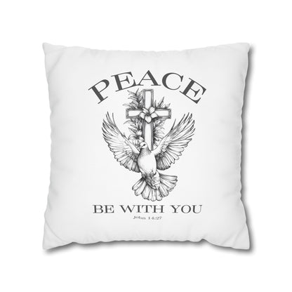 Peace Be With You Square Pillowcase