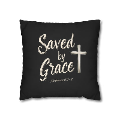 Saved by Grace Square Pillowcase