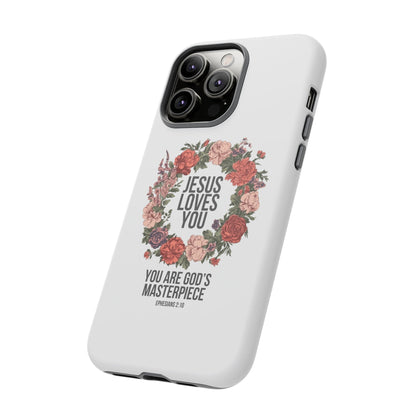 Jesus Loves You (Floral Wreath) Phone Case