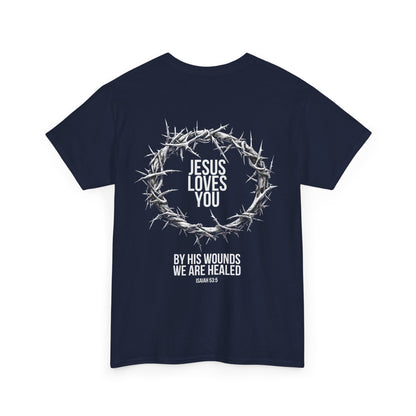 Jesus Loves You (Crown Of Thorns) Heavy Tee