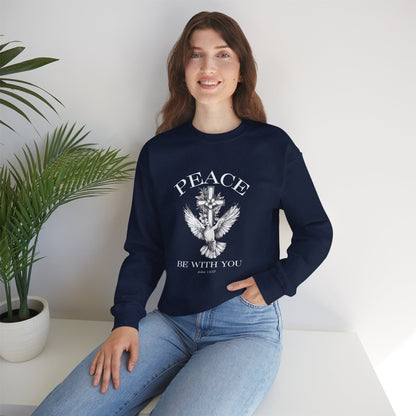 Peace Be With You (Front) Crewneck Sweatshirt