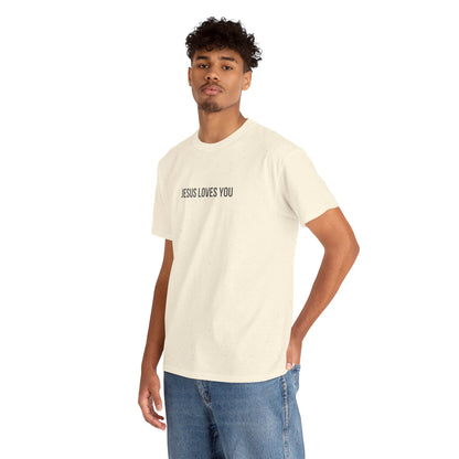 Jesus Loves You (Floral Wreath) Heavy Tee