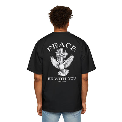 Peace Be With You Oversized Tee