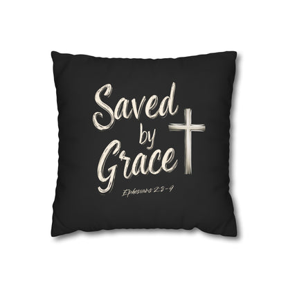 Saved by Grace Square Pillowcase