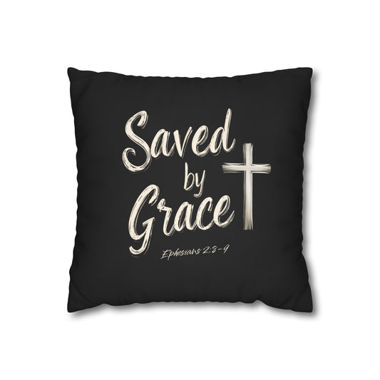 Saved by Grace Square Pillowcase