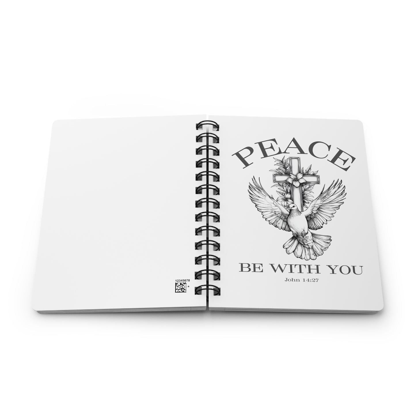 Peace Be With You Spiral Bound Journal