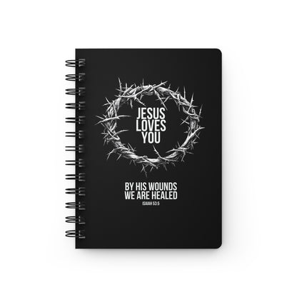 Jesus Loves You (Crown Of Thorns) Spiral Bound Journal