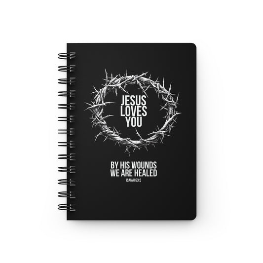 Jesus Loves You (Crown Of Thorns) Spiral Bound Journal